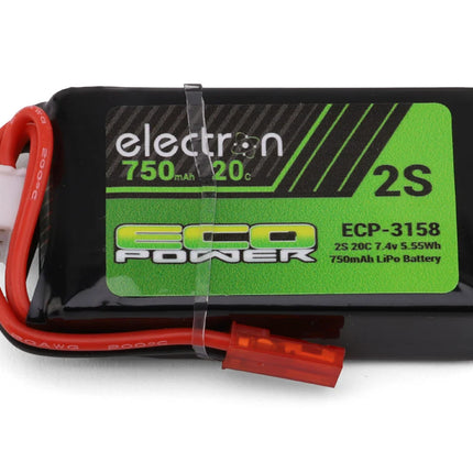 EcoPower "Electron" 2S 20C LiPo Battery w/JST Connector (7.4V/750mAh) (Redcat® Ascent 18®) ECP-3158