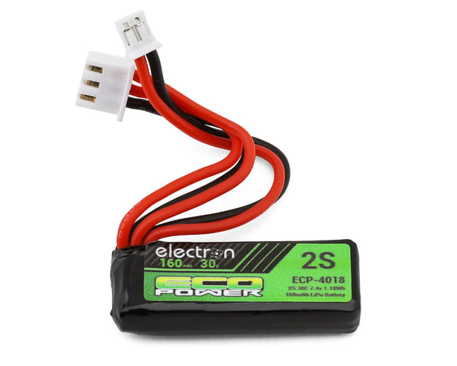 EcoPower "Electron" 2S 30C LiPo Battery Pack (7.4V/160mAh) (Axial® SCX30™) w/PH2.0 Connector ECP-4018
