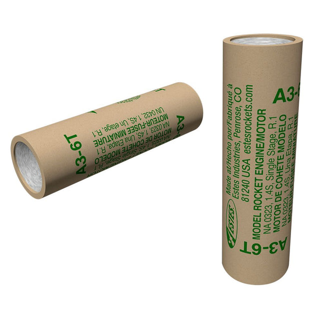 Estes Rockets A3-6T Model Rocket Engines EST1508