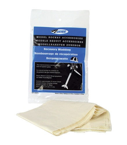 Estes Recovery Wadding, for Model Rockets (72 squares) EST2274