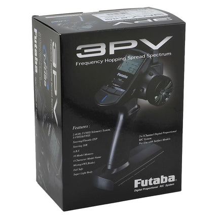 Futaba 01004347-3 3PV 3-Channel 2.4GHz FHSS/S-FHSS Radio System w/R304SB Receiver FUT010043473