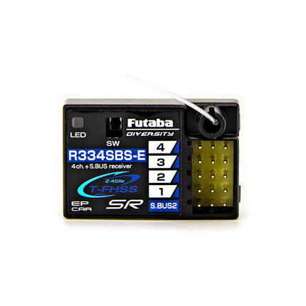 Futaba 01102152-3 R334SBS-E T-FHSS SR S.Bus2 4-Channel 2.4GHz Receiver FUT011021523