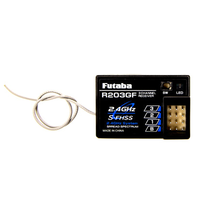 Futaba 01102237-3 R203GF S-FHSS 3-Channel 2.4GHz Receiver FUT011022373
