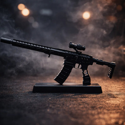 GoatGuns 1/3 Scale Diecast AR15 Skeleton Model Black GOAAR-SKELETON-BLACK