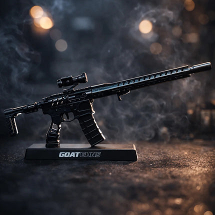 GoatGuns 1/3 Scale Diecast AR15 Skeleton Model Black GOAAR-SKELETON-BLACK
