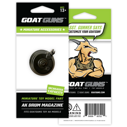GoatGuns AK Drum Mag (Black) GOAAK-DRUM