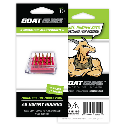 GoatGuns AK Dummy Rounds (15) GOAAK-ROUNDS