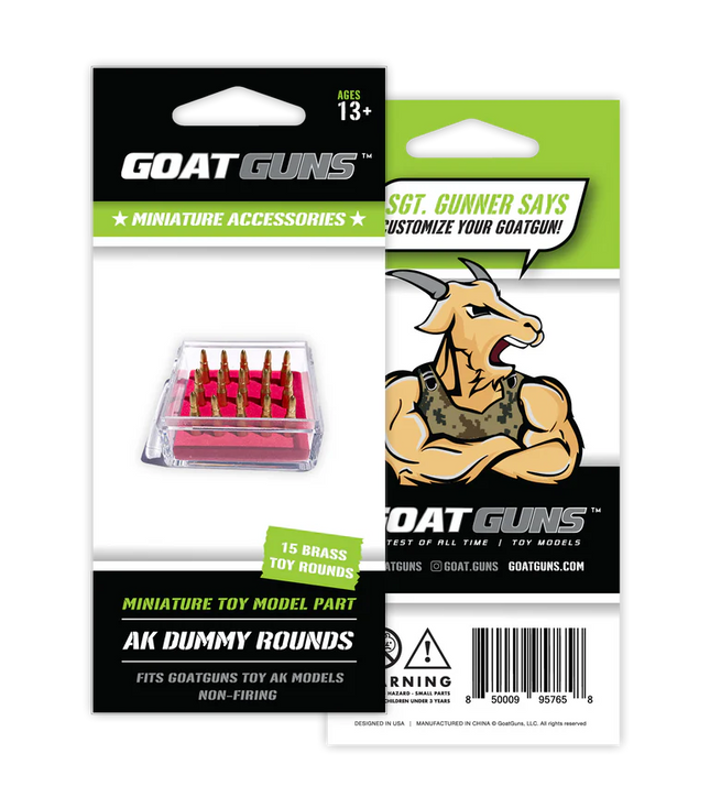 GoatGuns AK Dummy Rounds (15) GOAAK-ROUNDS