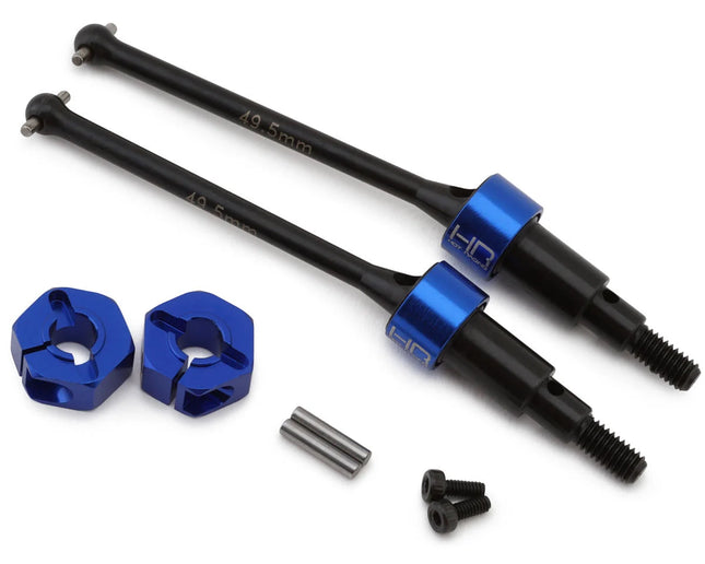 Hot Racing Arrma Grom HD Steel Rear Drive Shaft Set (Blue) (2) (49.5mm) GRM288XR