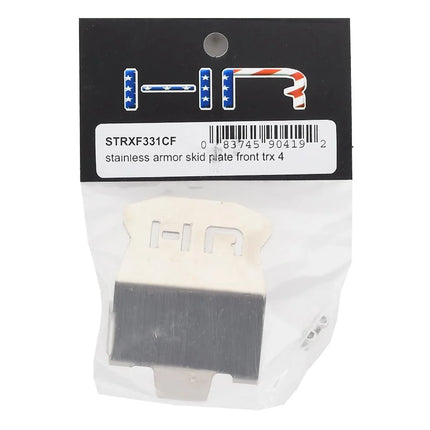 Hot Racing STRXF331CF Front/Rear Stainless Steel Armor Skid Plate for Traxxas TRX-4 HRASTRXF331CF