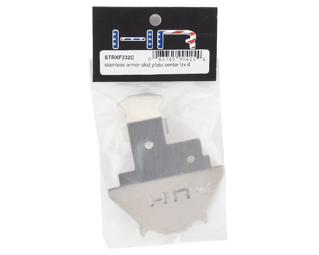 Hot Racing STRXF332C Stainless Steel Center Skid Plate Armor for Traxxas TRX-4 HRASTRXF332C