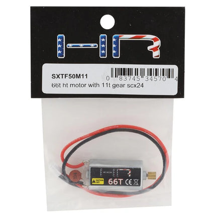 Hot Racing SXTF50M11 Axial SCX24/SCX30 050 High Torque Motor w/Pinion (66T) HRASXTF50M11