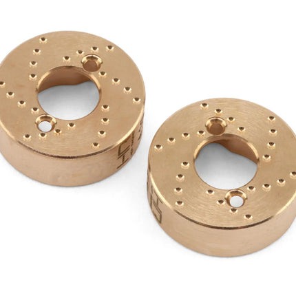 Hot Racing SXTY22H Axial SCX30 Brass Rear Counter Weights (4.1g ea) (2) HRASXTY22H