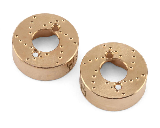 Hot Racing SXTY22H Axial SCX30 Brass Rear Counter Weights (4.1g ea) (2) HRASXTY22H