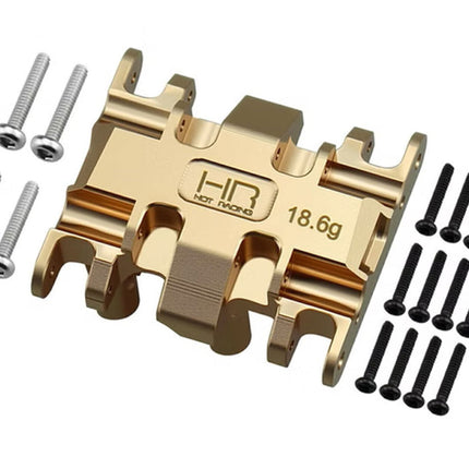Hot Racing SXTY38LH option Center Brass skid for the Axial SCX30 HRASXTY38LH