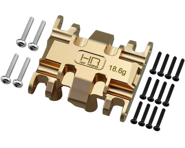 Hot Racing SXTY38LH option Center Brass skid for the Axial SCX30 HRASXTY38LH
