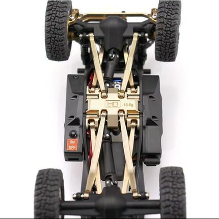 Hot Racing SXTY38LH option Center Brass skid for the Axial SCX30 HRASXTY38LH