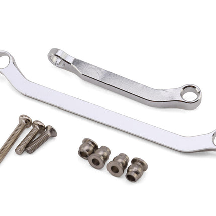 Hot Racing SXTY4908 Axial SCX30 Aluminum Steering Links Set (Silver) HRASXTY4908