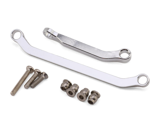 Hot Racing SXTY4908 Axial SCX30 Aluminum Steering Links Set (Silver) HRASXTY4908