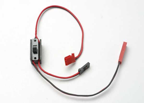 Traxxas 3035 RX Power Pack Wiring Harness (Revo) includes on/off switch and charge jack TRA3035