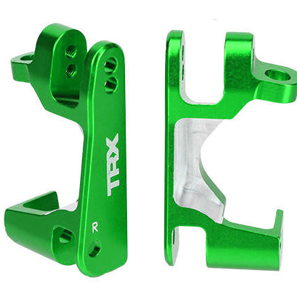 Traxxas 6832G Aluminum Caster Block Set Green TRA6832G