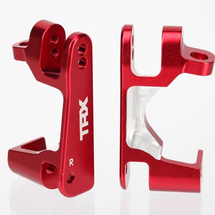 Traxxas 6832R Aluminum Caster Block Set Red TRA6832R