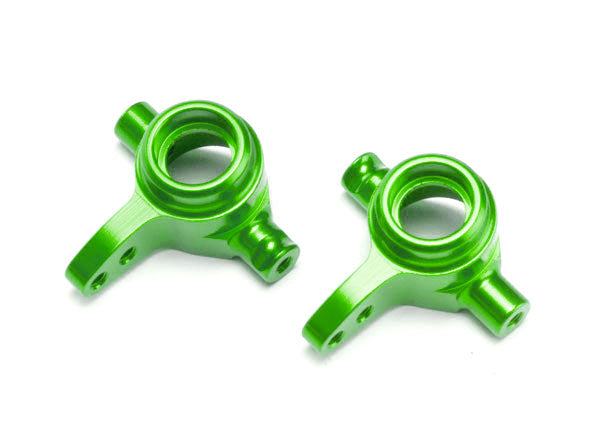 Traxxas 6837G Aluminum Steering Block Set Green TRA6837G