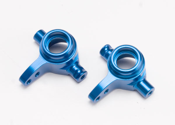 Traxxas 6837X Aluminum Steering Block Set Blue TRA6837X