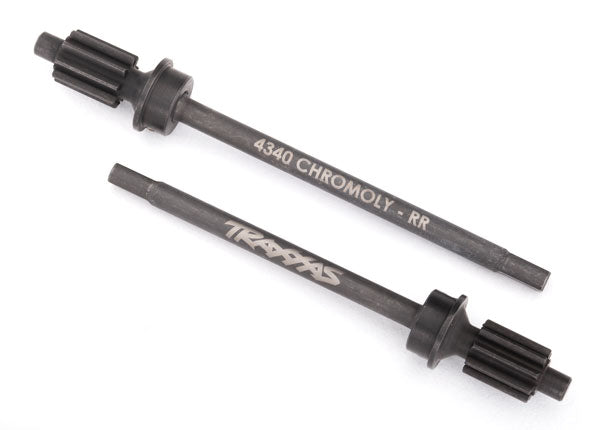 Traxxas 8061 TRX-4 Rear Heavy Duty Machined Axle Shafts w/Input Gear TRA8061