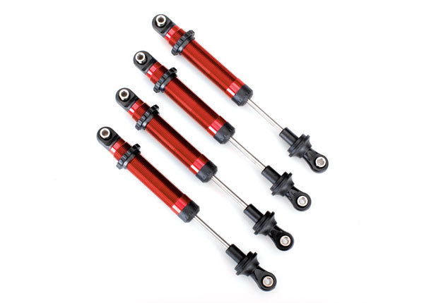 Traxxas 8160R TRX-4 GTS Aluminum Long Arm Shocks Red (4) TRA8160R