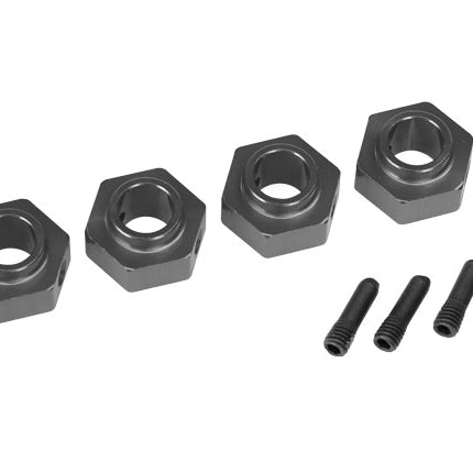 Traxxas 8269A TRX-4 12mm Hex Aluminum Wheel Hubs Grey TRA8269A