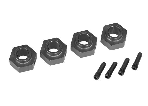 Traxxas 8269A TRX-4 12mm Hex Aluminum Wheel Hubs Grey TRA8269A