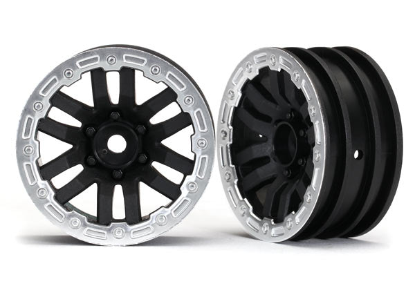Traxxas 8271X TRX-4 1.9" Split Spoke Wheels Satin Beadlock (2) w/12mm Hex TRA8271X