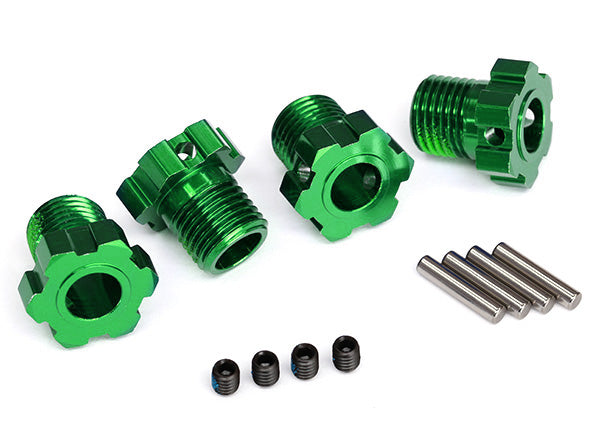 Traxxas 8654G 17mm Splined Wheel Hub Hex Green TRA8654G
