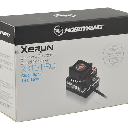 Hobbywing Xerun XR10 Pro 1S Stock Spec 1/12 Sensored Brushless ESC 30112751