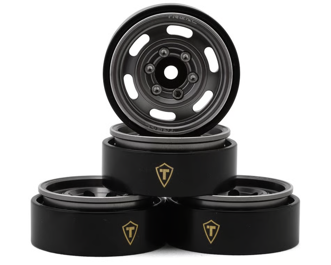 Treal Hobby Type E 1.0" 6-Slot Beadlock Wheels (Various Colors) (4) (21.9g)