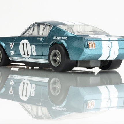 1965 Shelby Mustang GT350R Donohue Blue/White Slot Car AFX22071