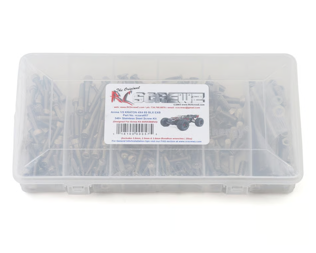 RC Screwz Arrma Kraton 8S BLX EXB 1/5 4x4 Stainless Steel Screw Kit RCZARA057