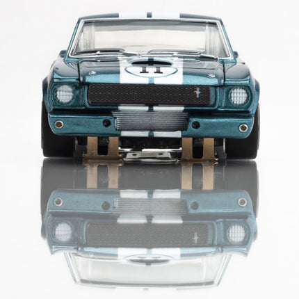 1965 Shelby Mustang GT350R Donohue Blue/White Slot Car AFX22071