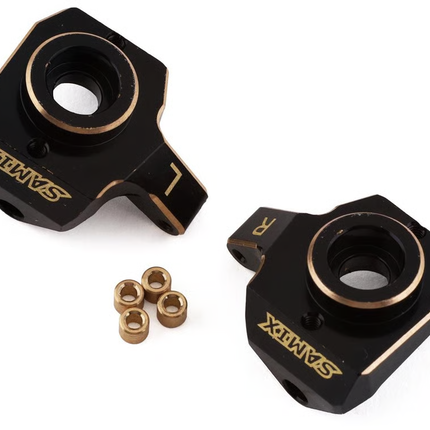 Samix SCX24 Brass Heavy Steering Knuckle (2) (9g) AMSCX24-4412