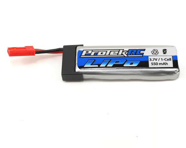ProTek RC 1S High Power Blade 120SR Helicopter 25C LiPo Battery (3.7V/550mAh) w/JST Connector PTK-5169