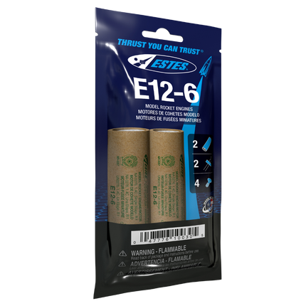 Estes Rockets E12-6 Engines EST010030