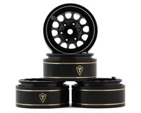 Treal Hobby Type I 1.0" Classic 12-Spoke Beadlock Wheels (4) (27.2g) TLHTSCX24 (Various Colors)