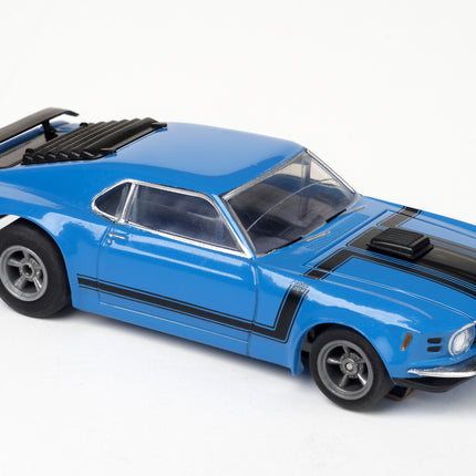 Mustang Boss 302, Blue, HO Scale Slot Car AFX22026