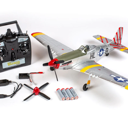 Rage RC P-51D Mustang 500mm Brushless RTF Warbird with PASS (Pilot Assist Stability Software) System RGRA1600