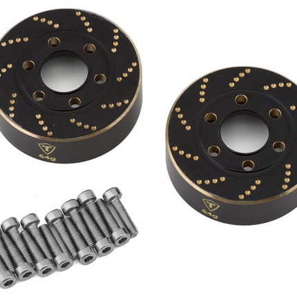 Treal Hobby X003JZKW75 1.9" Brass Wheel Brake Disc Weights (Black) (64g) (2) TLHTWHEEL-102
