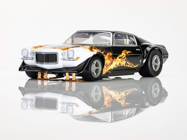 1970 Camaro Wildfire Black/Yellow/Orange HO Scale Slot Car AFX22073
