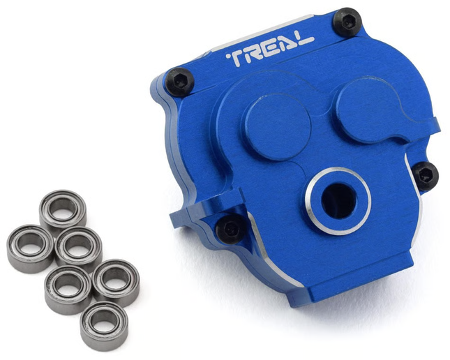 Treal Hobby X003LAX16R Aluminum Transmission Gearbox Housing for Traxxas TRX-4M (Blue) TLHTTRX-4M-54