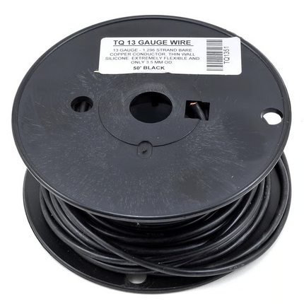TQ Wire Silicon Wire (Black) (50') (13AWG thru 16AWG)