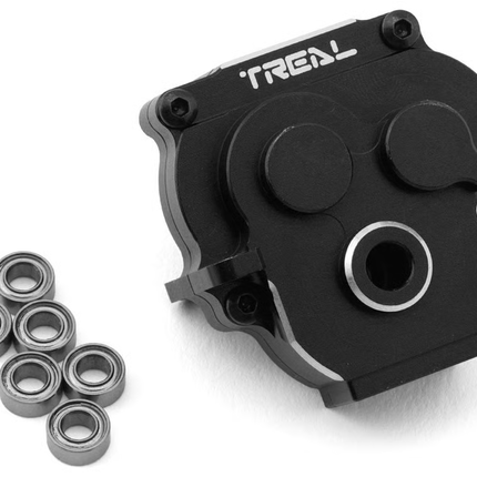 Treal Hobby X003LAX15D Aluminum Transmission Gearbox Housing for Traxxas TRX-4M (Black) TLHTTRX-4M-53